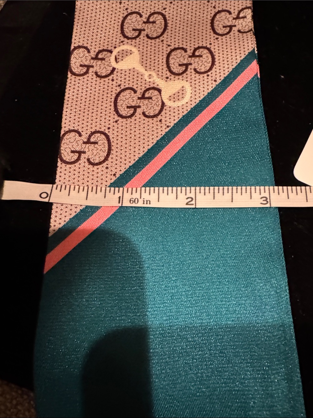 NEW Gucci 100% Silk Twillie Scarf Tie - Picture 5 of 8